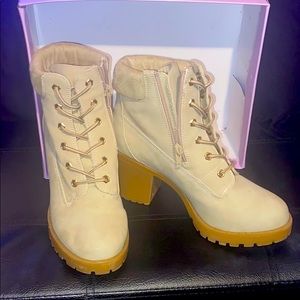 Suede ankle booties size 8